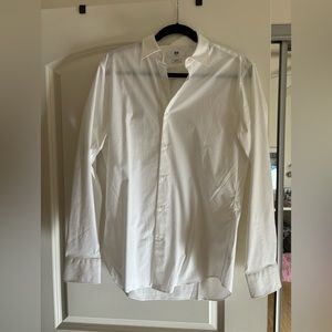 Men’s White Uniqlo Button Up Dress Shirt - Sz. M